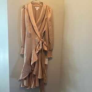 Rachel Parcel silk wrap dress